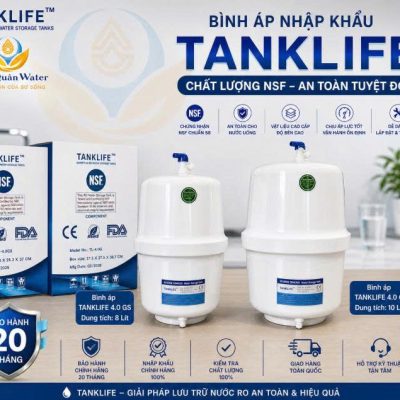 Bình áp nhựa tanklife nhập khẩu chính hãng loại 10 lít